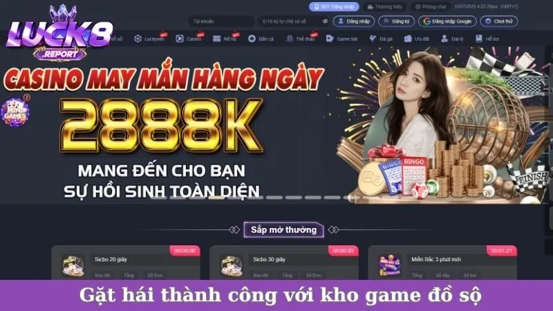 Gặt hái thành công với kho game đồ sộ